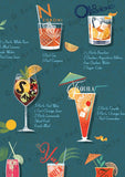 'Cocktails A-Z' Art Print