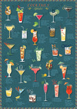 'Cocktails A-Z' Art Print