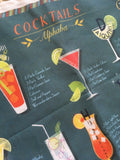 'Cocktails A to Z'  Tea Towel