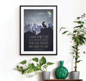 'I Am The Cat' Art Print