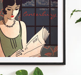 Black Framed Canterbury art print by Kate Sampson for Red Gate Arts