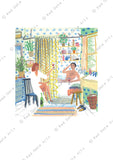 Watermarked Bath Time art print by Kate Sampson for Red Gate Arts