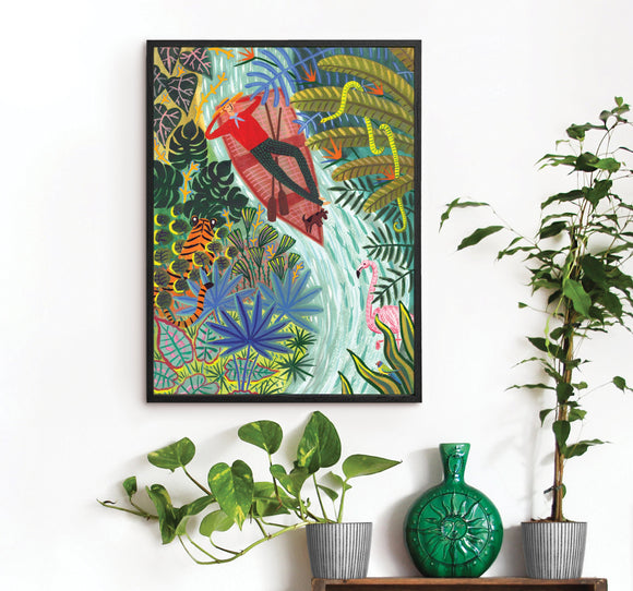 'Jungle Boating' Art Print