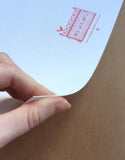 Close up of Red Gate Arts paper thickness and quality 300gsm matte conquerer wove