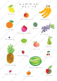 'Common Fruits' Art Print
