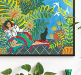 'Tropical Patio' Art Print