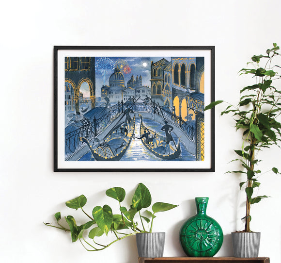 'Venice Carnival' Art Print