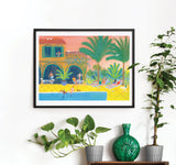 'Poolside' Art Print